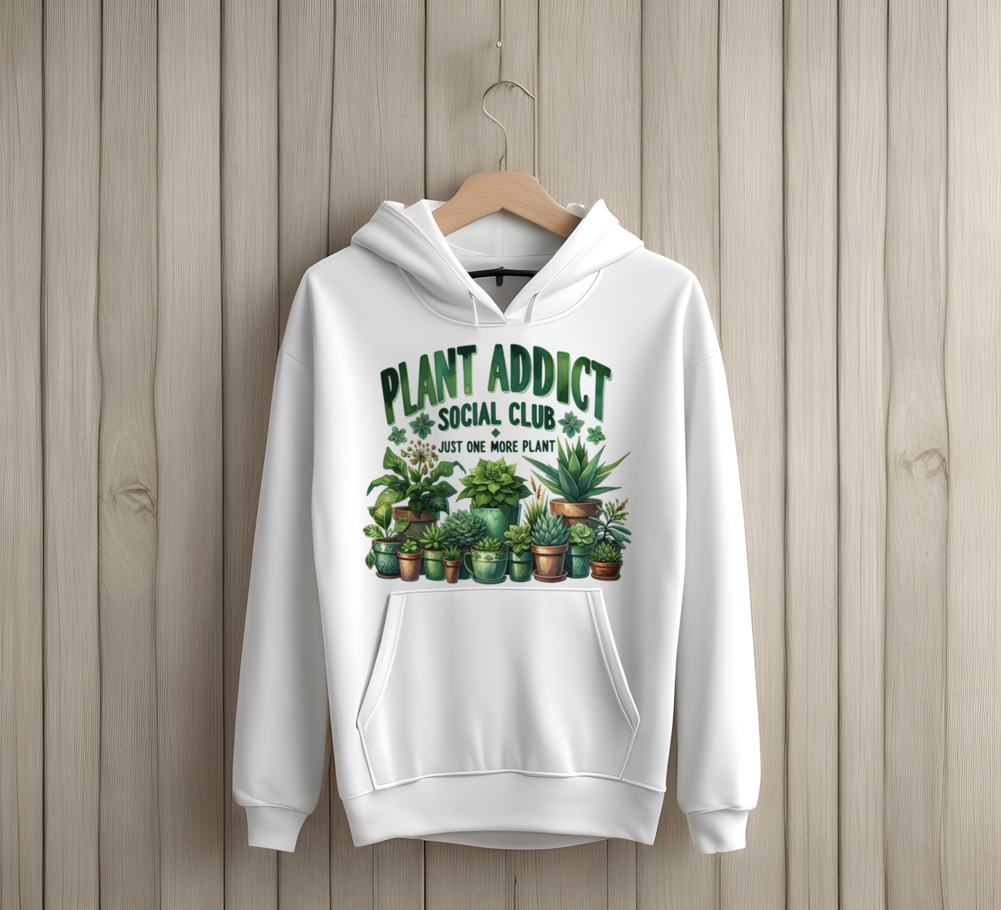 Chandail unisexe – “Plant Addict Social Club” | Design vert & humoristique pour amoureuses des plantes